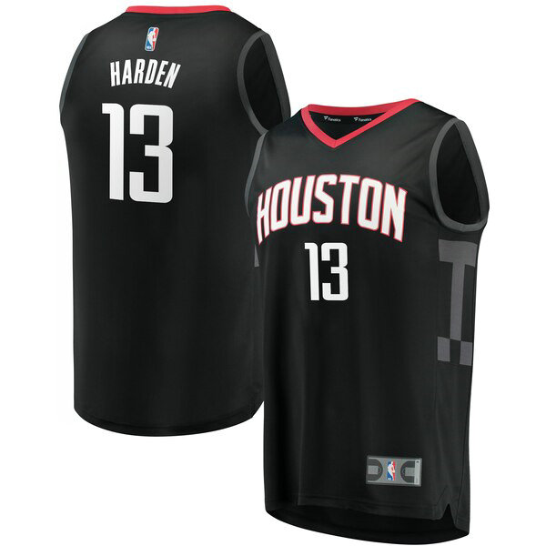 Maillot nba Houston Rockets Statement Edition Homme James Harden 13 Noir